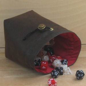 Borsa da gioco per dadi in pelle vegana, custodia per dadi grande con coulisse, borsa per soldi medievale per gioielli, Dungeons and Dragons, Cosplay, RPG