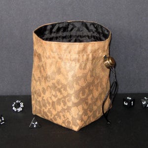 Vegan Dragonhide Large Dice Bag Pouch, Dungeons and Dragons Dice Bag, Dice Bag of Holding, Strategy Games, Cosplay, Tabletop Games, RPG, D&D