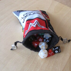 Small Suede Dice Bag, Small Drawstring Pouch, Dungeons and Dragons Dice Bag, Dice Games, D&D, RPG