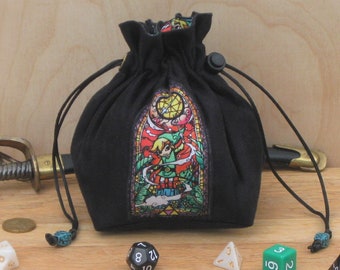 Link Dice Bag – Black Suede, Legend of Zelda, D&D