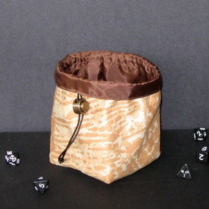 Dragonhide große Drawstring Würfel Tasche, Quadratische untere Würfel Beutel, Dungeon und Drachen Würfel Tasche, RPG und Renaissance Faire, Tabletop Gaming