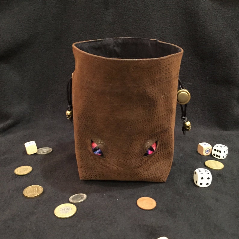Mimic D&D Dice Bag Drawstring Pouch Bag Large Leather Bag of Etsy Canada