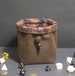 Dice Bag Connoisseur D&D, Leather Bag of Holding, Drawstring Dice Pouch, Strategy Games, Dungeons and Dragons, RPG Dice Bag, Gift for Gamers 