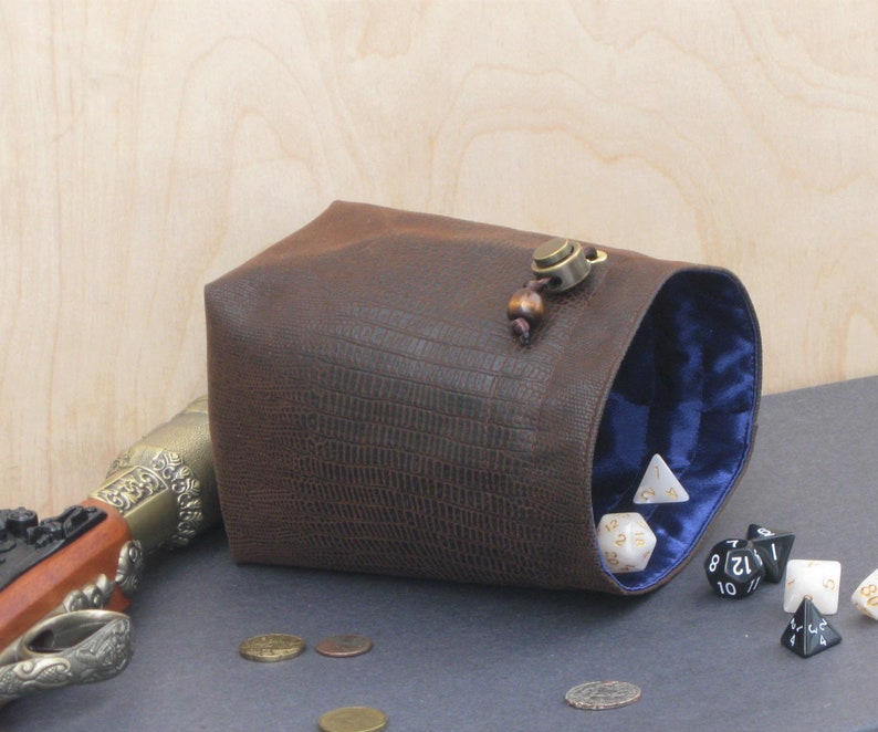 Vegan Leather Dice Bag Large Drawstring Dice Pouch Jewelry Etsy