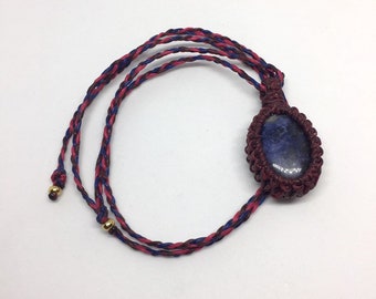 Sodalite Macrame Necklace