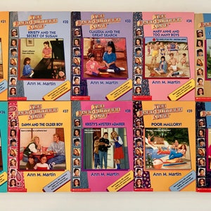 31-40 Vintage BSC Baby-Sitter&#39;s Club Books, Collector&#39;s Covers
