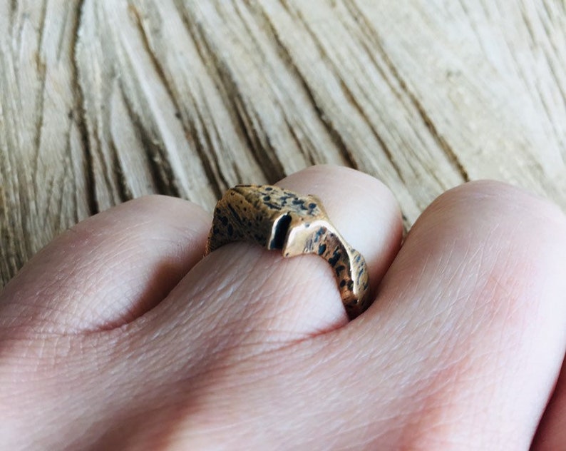 Bronze Arrowhead Cast Ring size 7