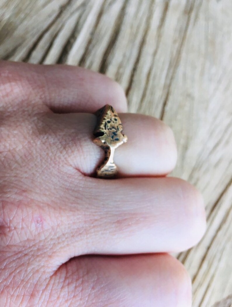 Bronze Arrowhead Cast Ring size 7
