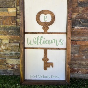 Custom Wood Home Sign, Family Home Wood Sign, Realtor Gift, New Home Gift, Housewarming Present