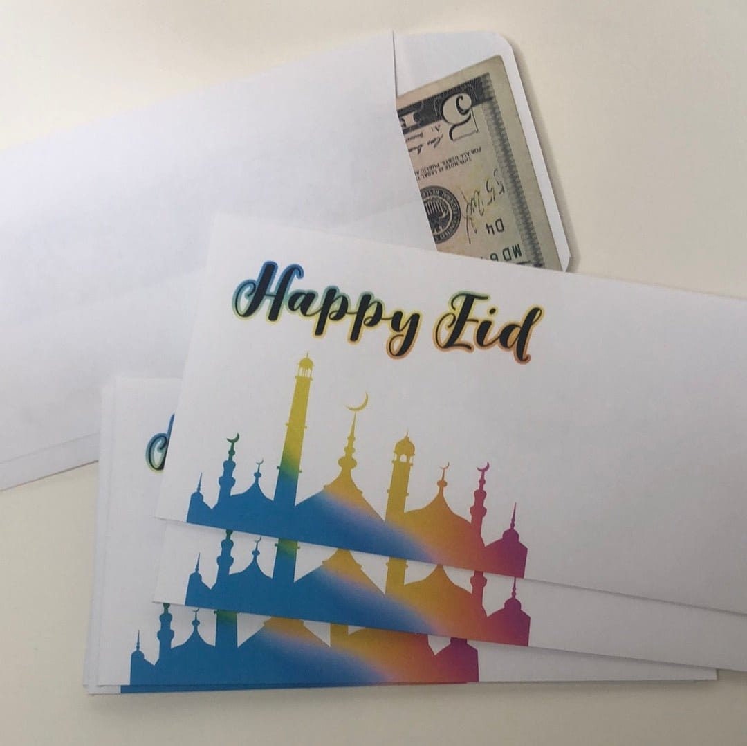 Happy Eid Money Envelopes Eidi Envelopes Eid Money Envelope Etsy
