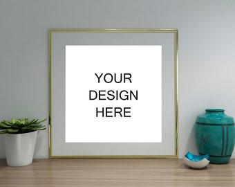 Download Free Frame Mockup, Frame Mock-Up, Simple Mockup, Gold Mockup Frame Frame, Poster mockup, Wall Art Display, Styled stock Photography | MPFM_21_3 PSD Template