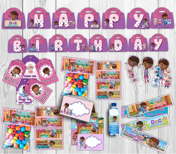 Doc Mcstuffins Party Package Doc Mcstuffins Party Etsy