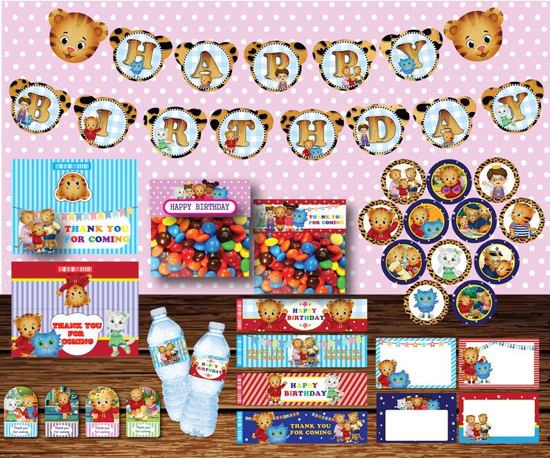 Daniel Tiger Party Package Daniel Tiger Birthday Daniel Etsy