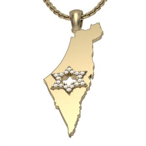 Gold pendant, Diamond Pendant,pendant Israel,diamond pendant, model  DP6