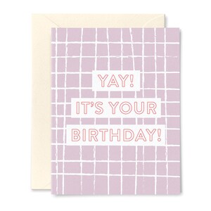 Yay! É o seu cartão de janela de aniversário