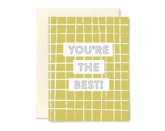 You're the Best Thank You Card