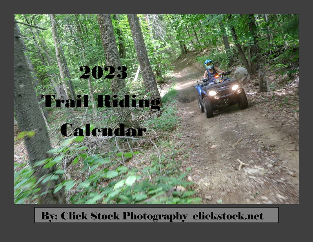 2023 Trail Riding Wall Calendar Etsy