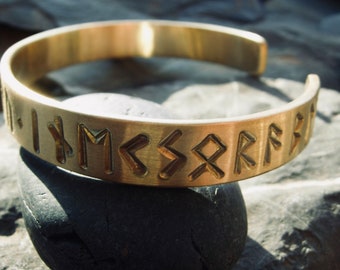 Viking Uhtred "Fate Remains Wholly Inexorable" The Last Kingdom Fan Wyrd Rune Bracelet Beowulf saga The Wanderer wristband.