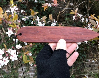 Ancient Sound tool Mahogany wood Bullroarer brummer skraeling Viking music instrument spiritual shaman attributes