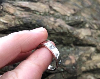 Handgjord vikingring i sterlingsilver: Nordmannens replika