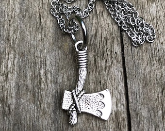 Norse Viking Axe pendant Charm Necklace