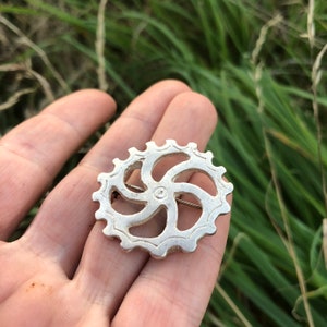 Roman sterling silver pin Replica Solar brooch
