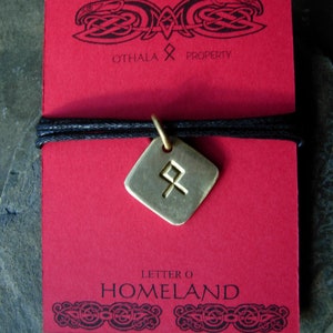 Rune ODAL OTHALA Odin Norse Jewelry Elder Futhark Runes Troll Cross ...