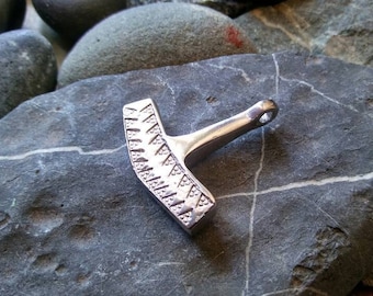 Mjolnir Thor's hammer. Heathen Asatru Odinism Pagan Viking  Amulet for power gift for Him Scandinavian  Norse men jewelry necklace