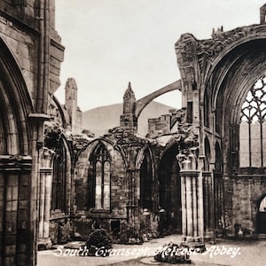 Biglietto d'auguri originale vintage della serie San Valentino di South Gransept Melrose Abbey, per qualsiasi occasione, 1907