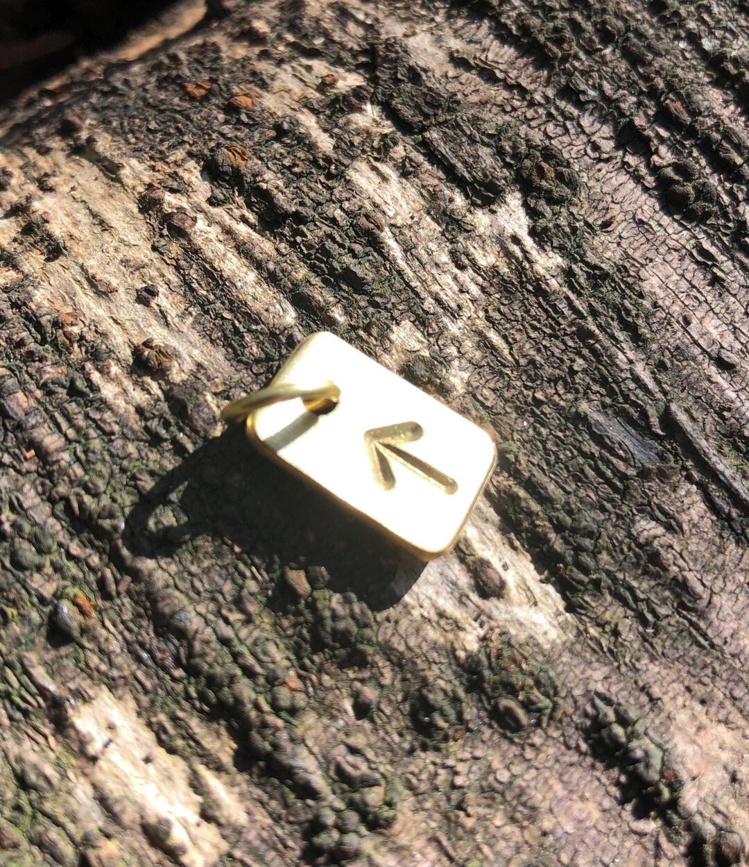 Brass Tiwaz Teiwaz Rune Tyr Tiw Handmade Runic Pendant Amulet Pagan ...