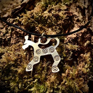Brass Viking Horse Pendant: Sleipnir Pagan Necklace Replica