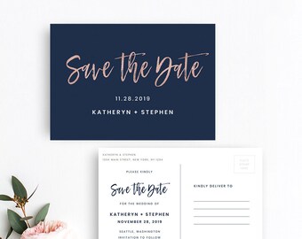 save the date postcard