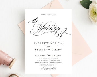 wedding invitation suite templates elegant wedding etsy elegant wedding invitations templates