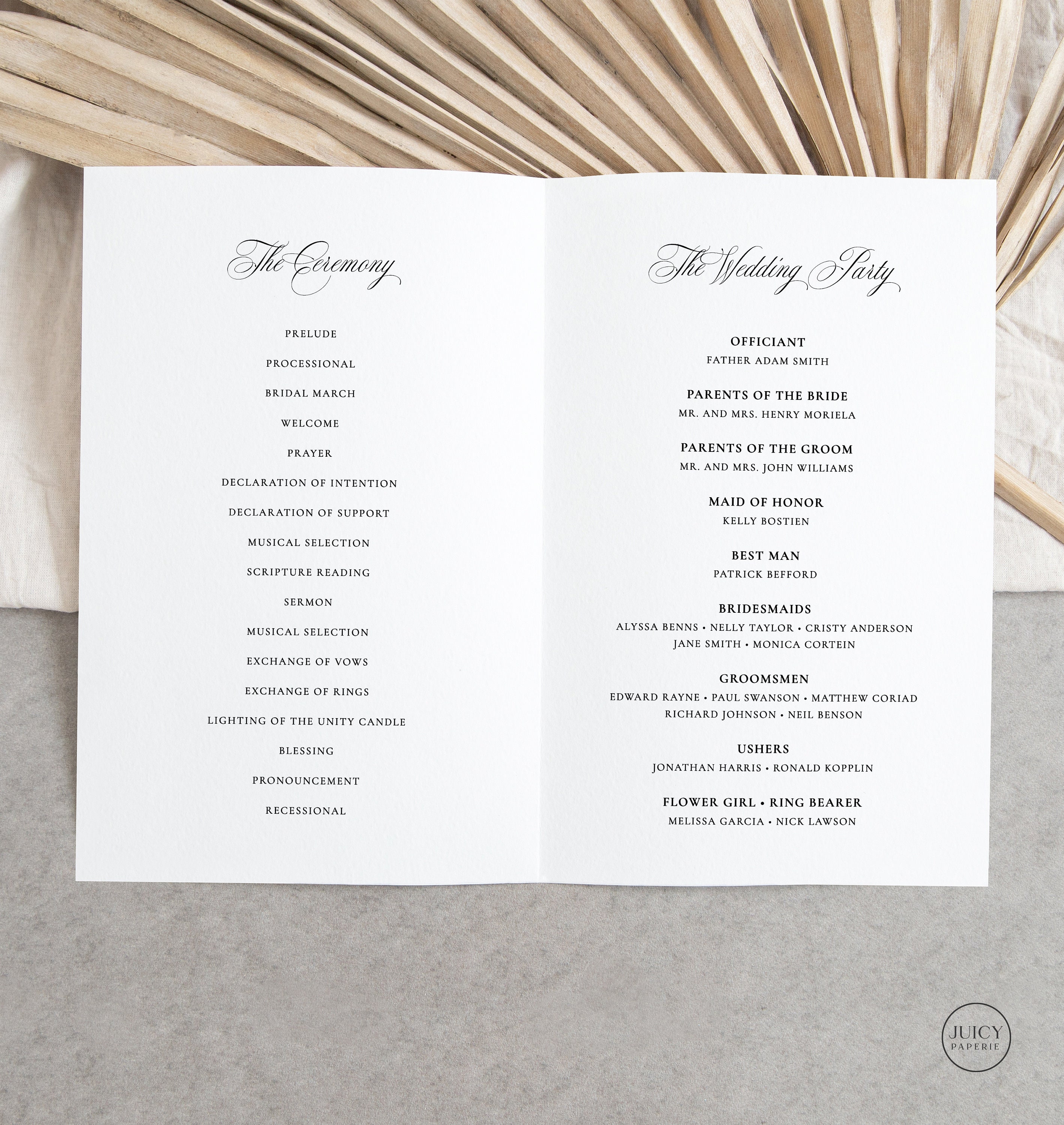 Wedding Program Booklet Template Catholic Wedding Mass Etsy Australia