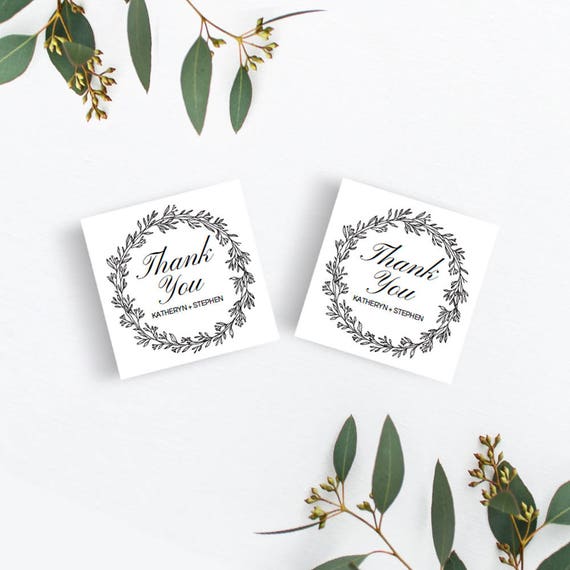 thank you wedding favor tags template download printable etsy
