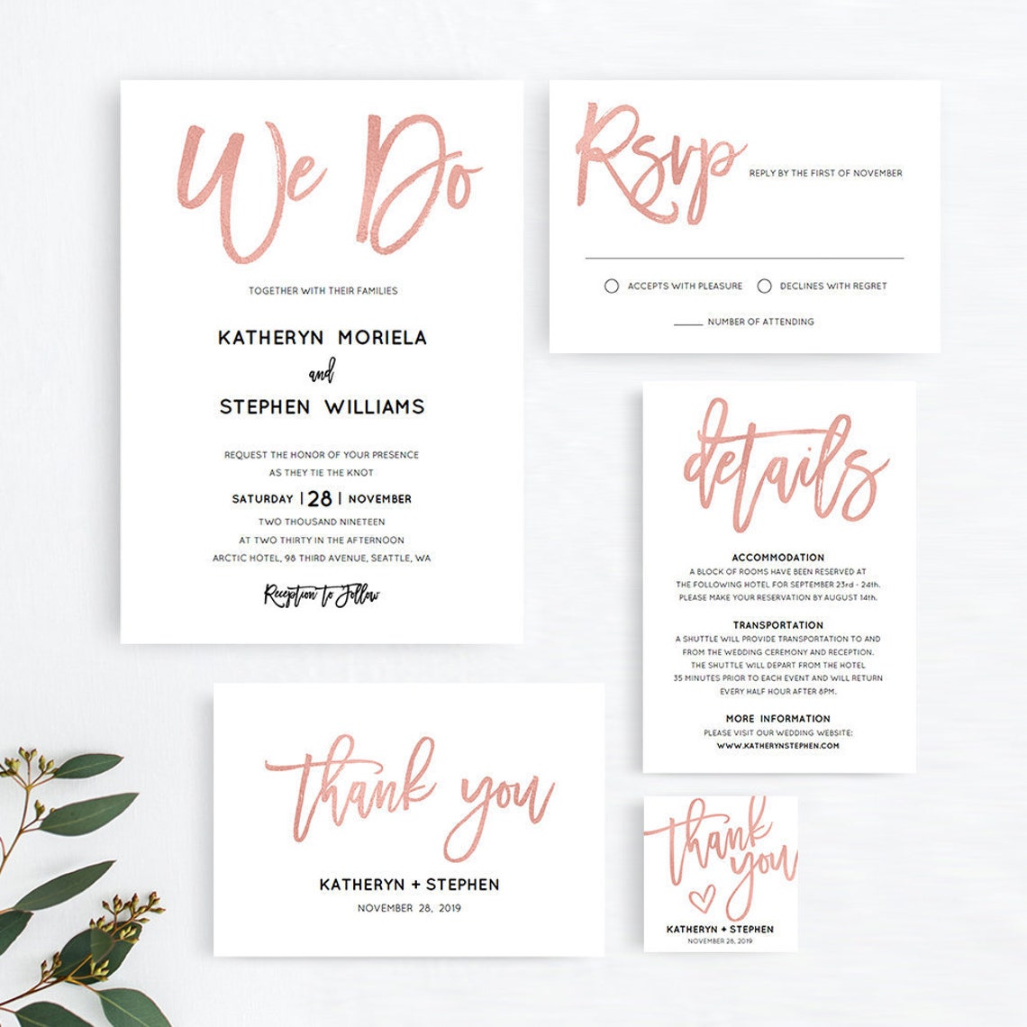 rose-gold-wedding-invitation-templates-printable-wedding-etsy