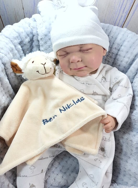 Cuddly cloth embroidered with names - Snuffle cloth - Cuddly cloth - …