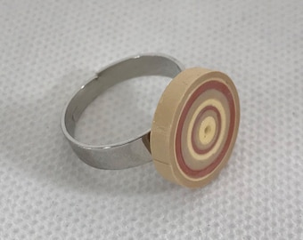 Paper ring. Paper jewelry. Eco friendly alternative jewellery. Quilling. Brown shades ring. Geometric ring.