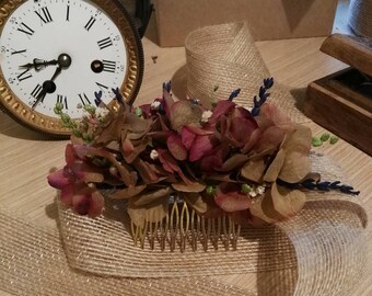 Flower comb / Wedding comb / bridal headdress / guest headdress / comb / flower hair comb / bohemian / flamenco headdress / flamenco headdress