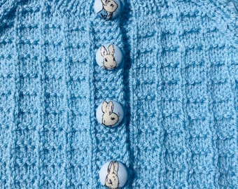 Beatrix Potter Peter Rabbit, 18mm x 4, Handmade Buttons, Fabric buttons for sewing