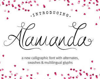 Fonts digital font calligraphy font wedding fonts script font handwritten font swash font logo font digital download