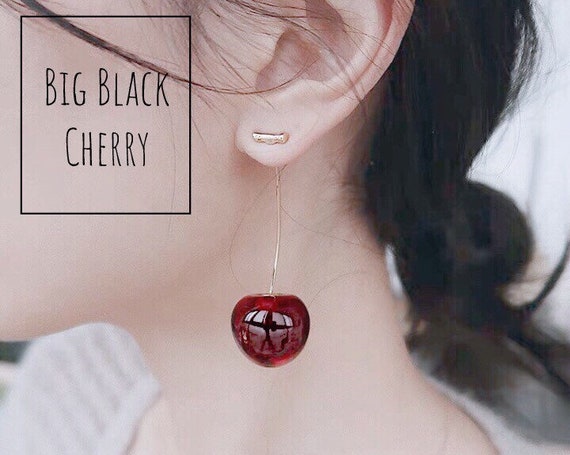 Cherry earrings hotsell etsy