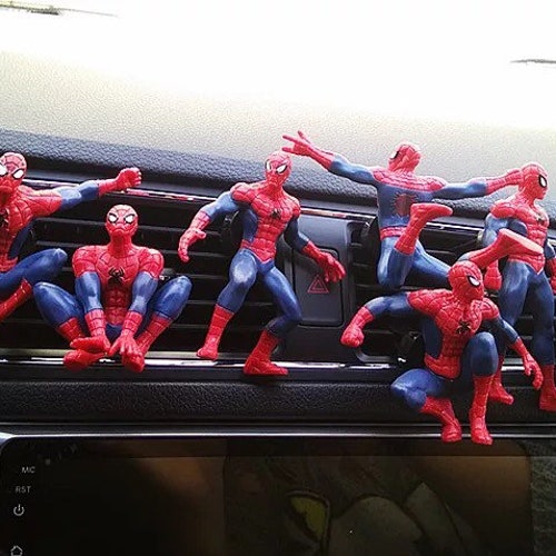 Tijdens ~ verdediging Ziekte Spider-man Car Clip Spider Man Car Air Freshener Spider | Etsy
