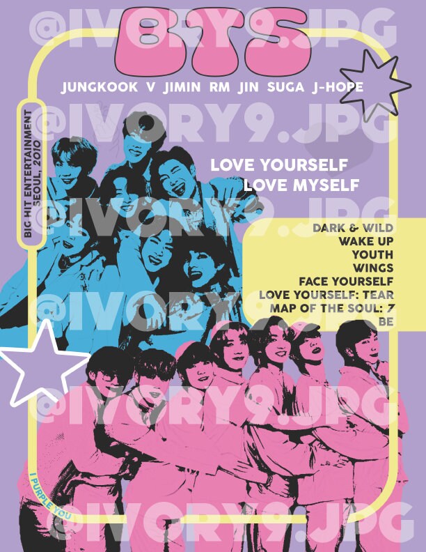 BTS *digital Download* | BTS | Album Poster - Etsy