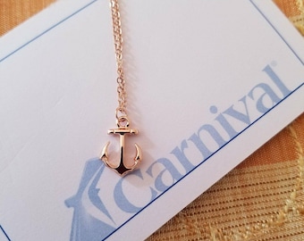 Anchor Necklace | Rose Gold Silver Gold Nautical