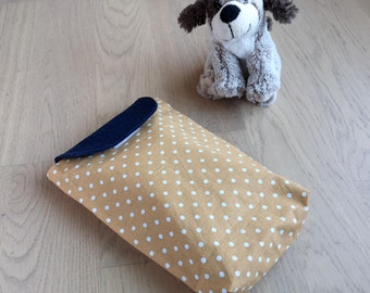 Nappy bag - mustard yellow and white polkadots  // Baby bag // Diaper and wipes storage // Diaper bag // Baby changig bag // Maternity gift
