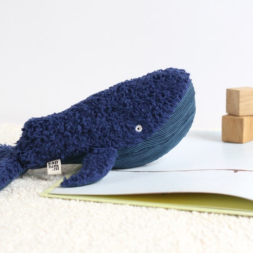 Handmade Organic Plush Whale Sustainable Toy Ecofriendly Etsy