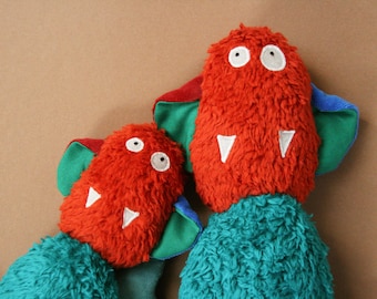 Handmade organic vampire (M), sustainable toy, ecofriendly toy, baby toy, baby shower gift, plush toy, plushie
