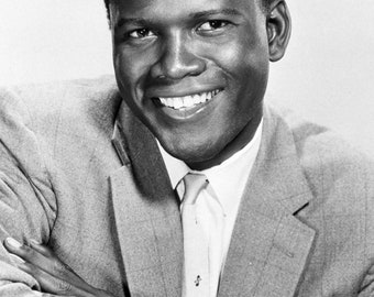 Vintage reproduction print of the Film Star Sidney Poitier,home decor, print, poster, wall decor