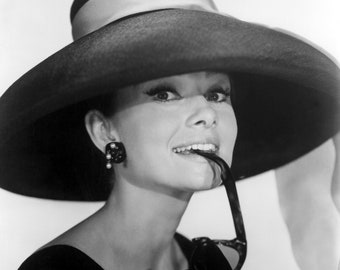 Audrey Hepburn Film Star Print: Vintage Home Decor (A4)
